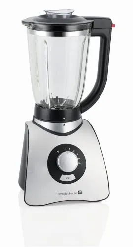 Tarrington House Standmixer TB1567S - 600 W mit 1,5 L Glaskrug - Standmixer mit 5-stufiger Geschwindigkeitskontrolle und Pulsfunktion, ideal für Smoothies und Eiszerkleinerung. Perfekt für die moderne Küche.