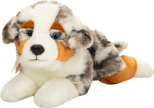 Teddy Hermann 91998 Australian Shepherd 40 cm - Stofftier & Teddybär: Nachhaltiges, kuscheliges Plüschtier aus recycelten Materialien, ideal für Kinder ab 18 Monaten, sicher und pflegeleicht.
