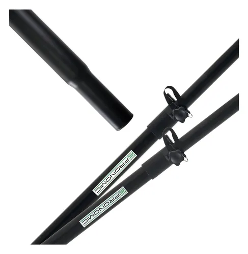 Pronomic Distanzstange 35mm 2er Set - 2x Höhenverstellbare Distanzstangen aus Stahl für Boxen, ideal zur Montage von Topteilen auf Subwoofern, einfache Steck-Version mit Flansch und 35mm Durchmesser.