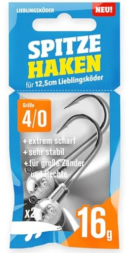 Lieblingsköder Spitze Haken Gr. 4/0 Jigköpfe von Lieblingsköder