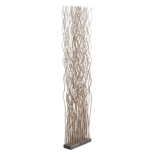 DESIGN DELIGHTS Weiden RAUMTEILER Wave - 170x40cm Paravent aus Weidenholz - Stylischer Raumteiler aus Weidenholz, ideal für flexible Raumgestaltung. Schaffe Atmosphäre und Privatsphäre in jedem Zimmer mit diesem vielseitigen Paravent.