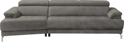 Egoitaliano Ecksofa Soul, extravagantes Designsofa, Megasofa, super bequem, tolle Details, mit Trapez-Abschlußelement, inkl verstellbarer Kopfteile