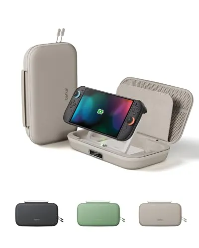 Belkin Gaming Tasche für Nintendo Switch 2 mit Powerbank – Sandfarben