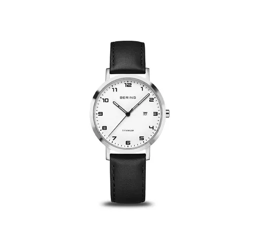 Bering Quarzuhr Titanium 18634-404 - Armbanduhr aus leichtem Titan mit kratzfestem Saphirglas, elegantes Design und hohe Wasserdichtigkeit (5 ATM) für stilbewusste Frauen.