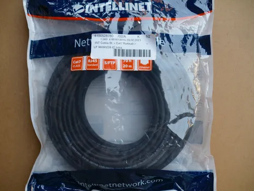 CAT 7 Patchkabel Netzwerkkabel DSL LAN RJ45 Netzwerk Ethernet Kabel 20m - D446