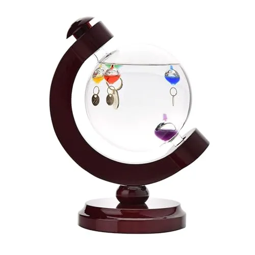 Wm Widdop Galileo Thermometer, Globus-Stil, Heimdekoration