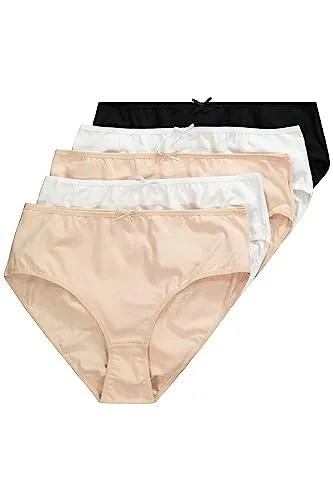 Ulla Popken Damen Slips 5er-Pack Multicolor von Ulla Popken