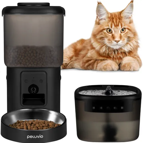 Automatischer Futter und Wasserspender für Hunde und Katzen, 4,5 l, FEAST