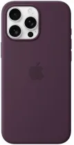 Apple iPhone 16 Pro Max Silikon Case mit MagSafe - Pflaume, umweltfreundlich aus 55% recyceltem Silikon, perfekter Schutz und kabelloses Laden