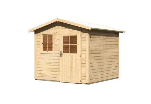Karibu Gartenhaus Mainau 4.0, 244x244 cm, langlebig und wetterfest in elegantem Carbongrau - Das Karibu Gartenhaus Mainau 4.0 bietet eine robuste Bauweise aus nordischer Fichte und eignet sich perfekt als Gerätehaus oder Rückzugsort. Mit großzügiger Fläche von 5,52 m² ist es funktional und stilvoll für jeden Garten.