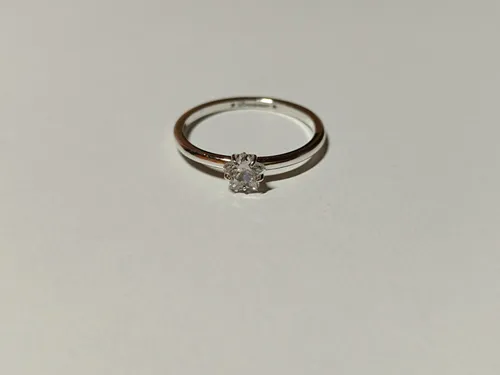 Pandora Himmlischer Funkelnder Stern Solitär-Ring Sterling-Silber (190026C01-56)