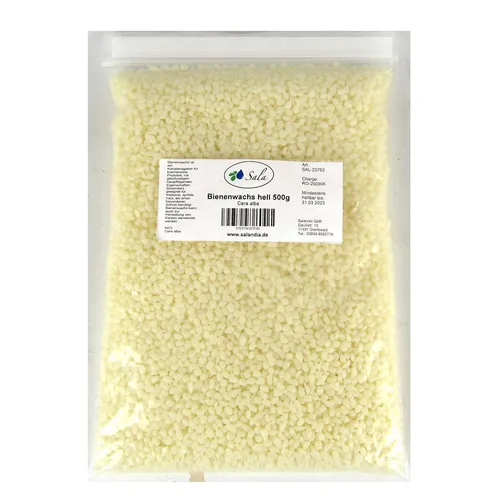 Sala Bienenwachs Pastillen hell gebleicht weiß Ph. Eur. 500 g Beutel