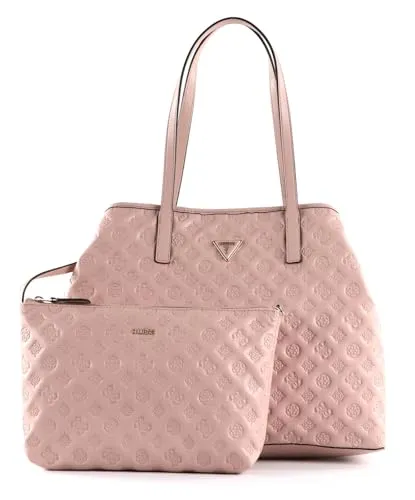 GUESS Lf699524 Vikky Damen Schultertasche mit Rosen - Damentaschen in Rosa, aus hochwertigem Synthetik, mit einem eleganten Rosendesign – perfekt für stilbewusste Frauen.