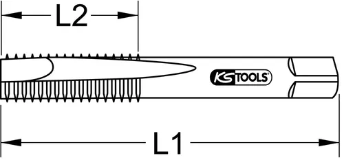 KS TOOLS HSS CO Handgewindebohrer-Satz M, M22x2, 5, 3-tlg. (331.2220) - Sonstige - Hochwertiger 3-tlg. Handgewindebohrer-Satz für präzise Gewinde, ideal für professionelle Anwendungen und Heimwerker.
