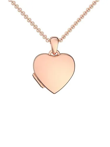 Amoonic Amulett Herz Medaillon zum Öffnen für Bilder Silber 925 Herzkette Anhänger (inkl. Schmucketui), Anhänger aufklappbar befüllbar Foto Gold Rosegold vergoldet Geschenk