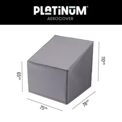 Pacific Lifestyle Atmungsaktive Schutzhülle für Loungesessel 75x78xH65 - Schützt vor Witterungseinflüssen, aus strapazierfähigem 100% Ripstop-Polyester in anthrazit
