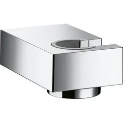 hansgrohe Porter E Brausehalter 28387000 - Brausestangen: Robuster Metall-Brausehalter für Handbrausen, passend für Schläuche mit konischer Mutter und in elegantem Chrom-Finish.