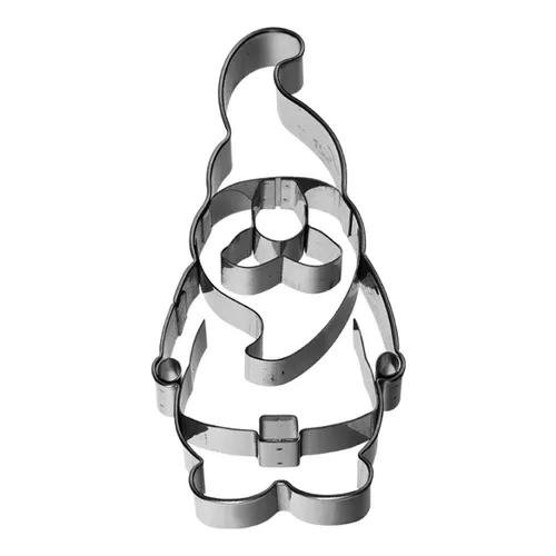 Birkmann Ausstechform Weihnachtswichtel Edelstahl 9 cm mit Innenprägung
