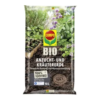 COMPO BIO Anzucht- und Kräutererde torffrei 10 L von COMPO