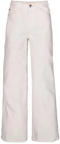 GARCIA Mädchen Wide Leg Pant Jeans Annemay Slim Fit - Mädchen-Jeanshosen in strahlendem Weiß, High Waist Schnitt für eine schmeichelhafte Passform; ideal für Schule und Freizeit, aus 91% Baumwolle für hohen Tragekomfort.