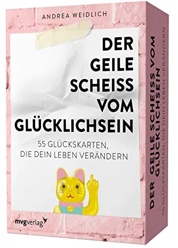Der geile Scheiß vom Glücklichsein – 55 Glückskarten - Hörbücher, inspirierendes Kartendeck für mehr Dankbarkeit, Achtsamkeit und Selbstliebe, basierend auf dem SPIEGEL-Bestseller.