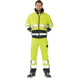 Winterjacke 2047 - Warnschutzjacke in Warngelb/Marineblau, Größe XL - Arbeits- & Schutzkleidung, bietet optimale Sichtbarkeit und Schutz bei schlechten Wetterbedingungen.