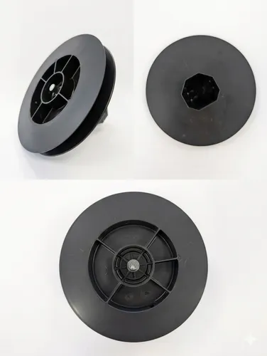 Selve Mini-Gurtscheibe SW 40 mit langer Walzenkapsel Stahlstift innen D = 154 mm