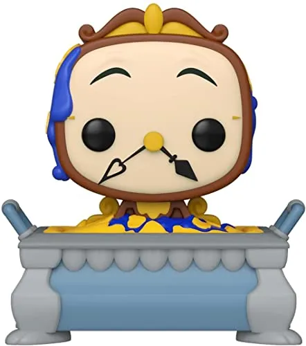 Funko Pop! Cogsworth Beauty and The Beast 1138 Exclusive - Wackelkopffiguren: Exklusive Cogsworth Figur aus 'Die Schöne und das Biest', 9,5 cm hoch, ideal für Sammler und Disney-Fans!