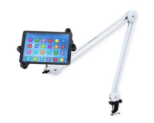 keepdrum keepdrum Tablethalter mit Gelenkarm Stativ Weiss Stativhalterung (Vorteils-Set mit Gelenkarm)