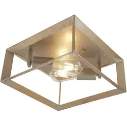 Industrie Stil Deckenlampe in Silber-Gold von Searchlight