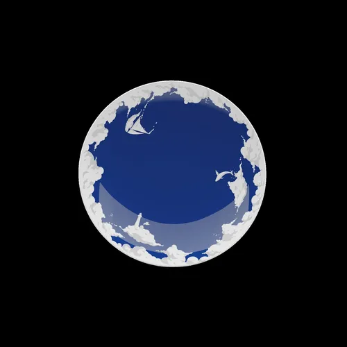 Kuchenteller Himmlisch 20 cm - FIFTYEIGHT T017270 Special Edition - Frühstücksteller in bruchsicherer Hotelqualität, mit himmlischem Dekor. Spülmaschinenfest und mikrowellengeeignet, ideal als Geschenk.