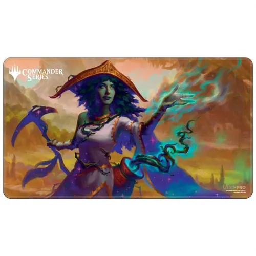 Ultra Pro Playmat - Commander Series 2 Q2 2024 - Stitched Edge - Sythis - TCG Spielmatte mit gesticktem Rand, ideal für Turniere und schützt deine Karten während des Spiels.