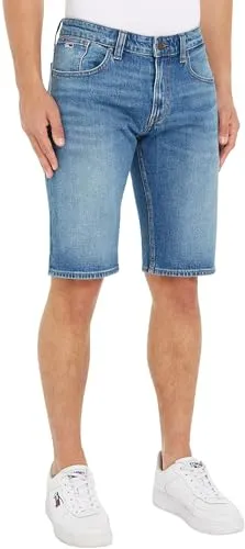 Tommy Jeans Herren Ronnie BH0131 DM0DM18792 Shorts, Denim, 28W