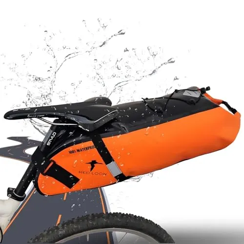 Red Loon Fahrrad Satteltasche - 15Ltr wasserdicht und reißfest - Die Red Loon Satteltasche bietet 15 Liter Stauraum, ist leicht und wasserdicht. Ideal für Pendler und Radreisende, um Gepäck sicher und bequem unter dem Sattel zu transportieren und den Gepäckträger zu vermeiden.