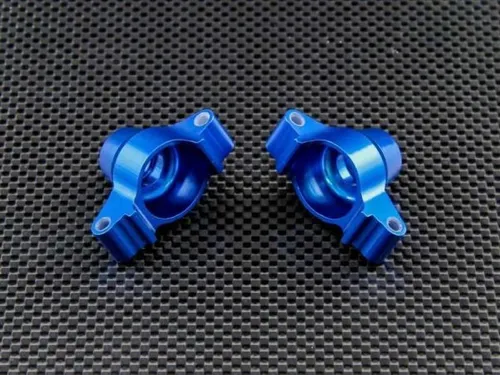 ALUMINIUM RADTRÄGER HINTEN BLAU GPM TAMIYA TT02