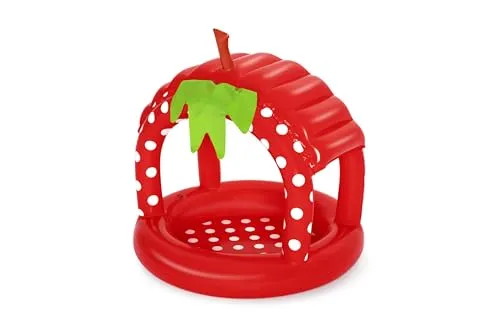 Bestway Baby-Planschbecken, Erdbeere, 91 x 91 x 91 cm