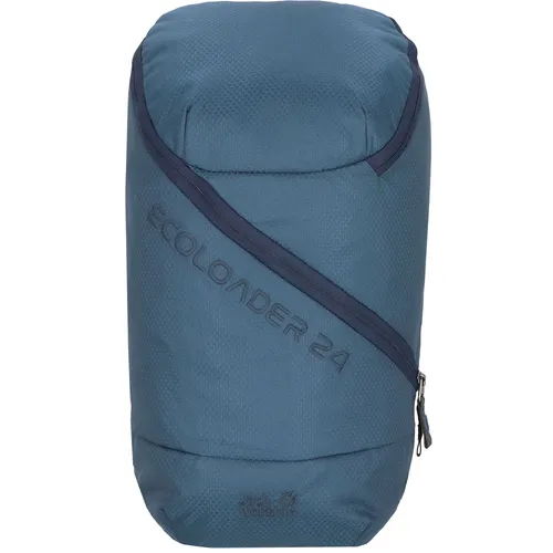Jack Wolfskin ECOLOADER 24 PACK Freizeitrucksack dark sky - Nachhaltiger Rucksack mit innovativem 4-Wege-Reißverschluss für optimalen Zugriff. Ideal für aktive Abenteuer und umweltbewusste Nutzer. Maße: 53 x 29 x 20 cm, Gewicht: ca. 870g.