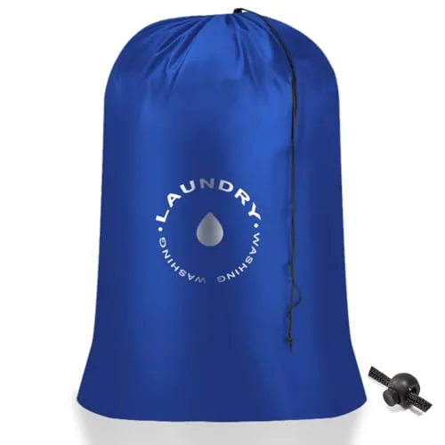 AiQInu Wäschesäcke Wäschesack mit Kordelverschluss，Faltbarer Wäschesack für Schlafsaal und Reisen Wäscheraum, 60 x 85cm