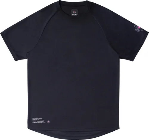 Muc Off Tshirt Riders Jersey schwarz S - Sonstiges Fahrradzubehör: Atmungsaktives Mesh-Material für besten Komfort und Feuchtigkeitstransport, ideal für Radsportler bei heißen Temperaturen.