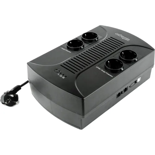 Gembird EnerGenie EG-UPS-002 USV - USV mit 510 Watt Leistung, ideal für den zuverlässigen Schutz Ihrer Geräte bei Stromausfällen, ausgestattet mit 4 Ausgängen und USB-Anschluss.