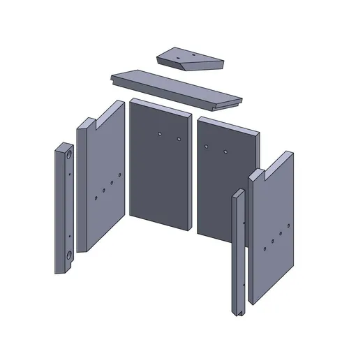 Feuerraumauskleidung Passend für GKT** Kamin & Ofen 8-teilig