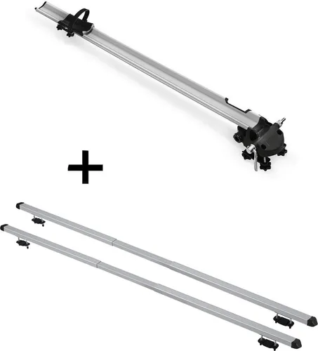 VDP Dachträger Set für Dr dr 3 (5Türer) ab 16 - Fahrradträger und Dachträger - Dachgepäckträger Set mit Fahrradträger Bike Pro und Dachträger RAPID, ideal für die sichere Befestigung von Fahrrädern und Zubehör auf dem Dach Ihres Dr dr 3.