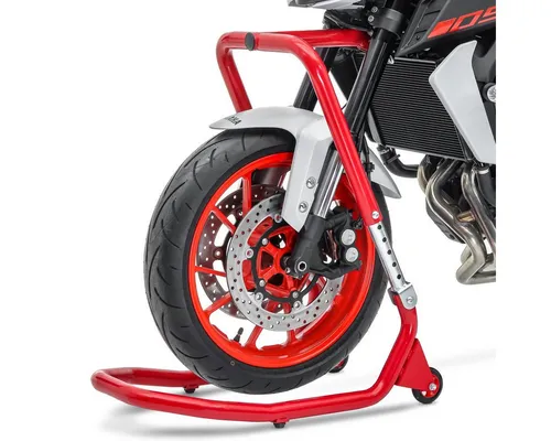 ConStands Motorradheber Vorderrad V5 für Ducati 1199 Panigale 12-14 - rot - Motorradzubehör, stabiler Lenkkopfständer für sicheres Warten und Reparieren Ihrer Ducati 1199 Panigale.
