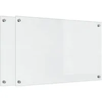 vidaXL Küchenrückwand Transparent 80 x 50 cm - Sonstiges Grillzubehör: Hitzebeständige Küchenrückwand aus gehärtetem Glas, ideal für moderne Küchen, einfach zu installieren und pflegeleicht.