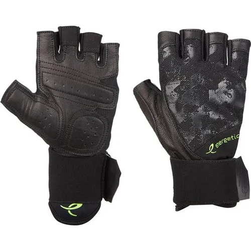 ENERGETICS Herren Handschuhe MFG750 - Fitnesshandschuhe aus Leder mit breitem Stretch-Klettverschluss für optimalen Halt und Schutz beim Krafttraining – ideal für kraftvolle Workouts.