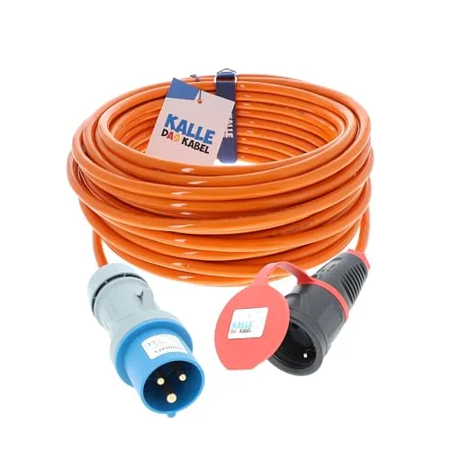 CEE Adapterleitung Kalle Blue Extreme Signal 5m in blau von Kalle das Kabel