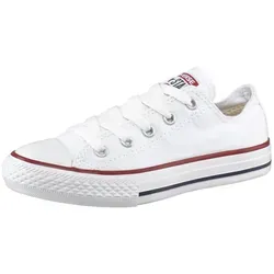 Converse Chuck Taylor All Star Ox Sneaker für Kinder - Weiß 27 EU - Sneaker für Kinder, retro Design aus hochwertigem Canvas, ideal für den Alltag und bequem durch die Schnürung.