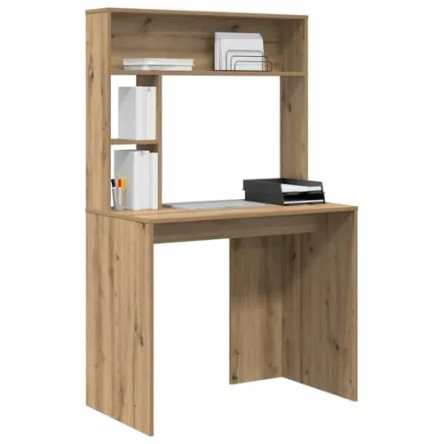 vidaXL Schreibtisch Eiche handwerklich 91 x 50 x 149 cm