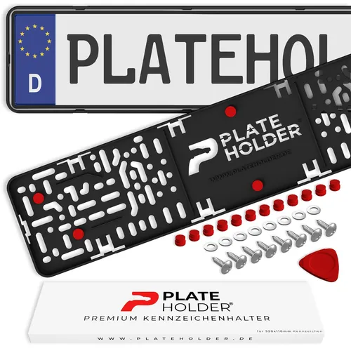 PLATEHOLDER® rahmenlose Kennzeichenhalter Premium von Plateholder