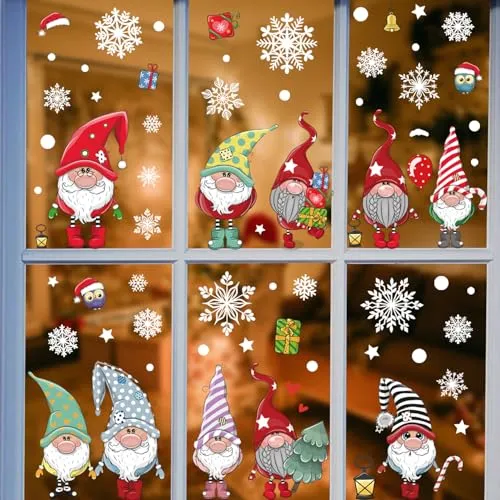 Fensterbilder Weihnachten Selbstklebend Schneeflocken Fenstersticker Winter Deko Weihnachtsdeko Fensterbilder Schneeflocken Wiederverwendbar Fenster